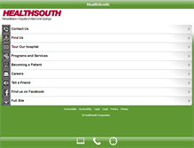 Tablet Screenshot of healthsouthaltamontesprings.com